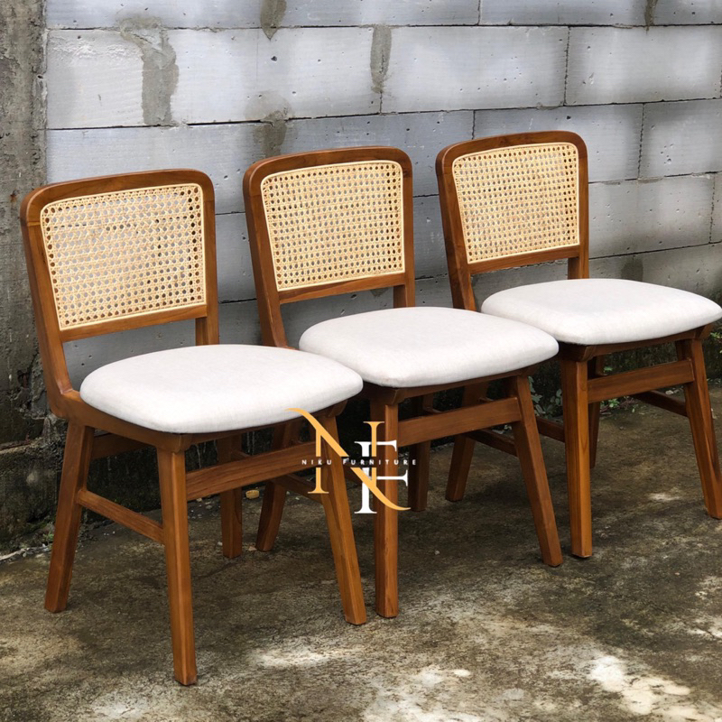 Kursi cafe Kursi cafe minimalis Kursi cafe rotan minimalis Kursi cafe rotan kayu jati