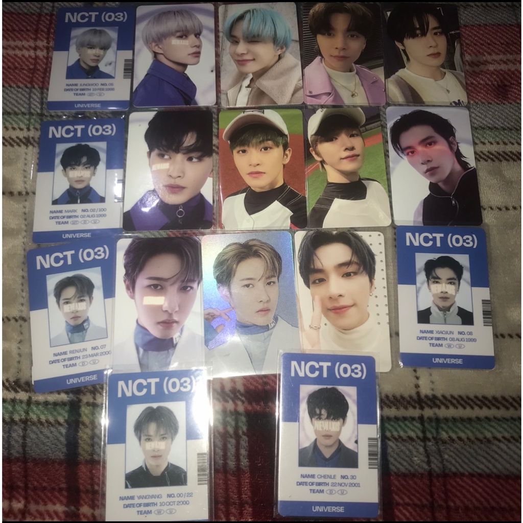 OFFICIAL MD PC ID PHOTOCARD UNIVERSE IDC PHOTOSET MARK JUNGWOO JOHNNY RENJUN JAEHYUN SUNGCHAN BASEBA