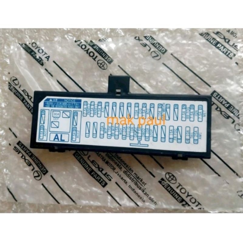 tutup cover fuse box sekring dalam laci NEW VIOS gen2 YARIS 2007 2012 ORIGINAL