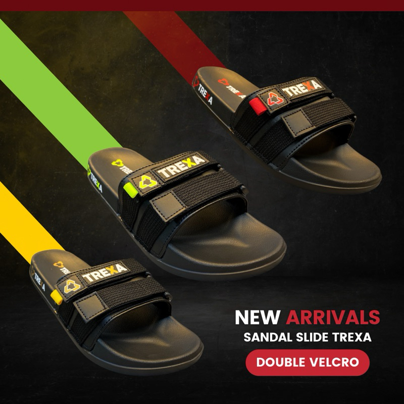 TREXA SANDAL SLIDE - SANDAL SLOP PRIA WANITA BRAND LOCAL