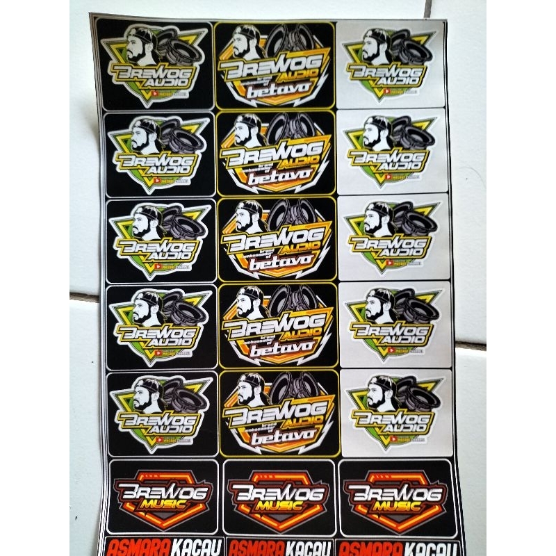 

STIKER BREWOG AUDIO | STIKER BREWOG ISI 18 BIJI BAHAN CROMO