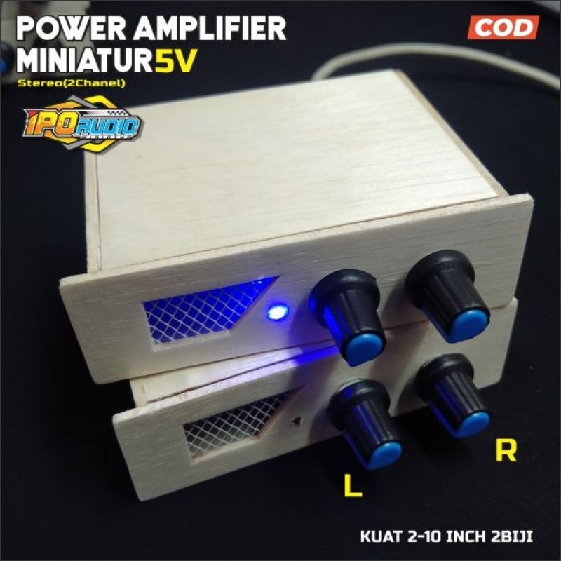 Power Ampli Miniatur Pam8403 Original 2 Channel Siap Pakai USB Micro