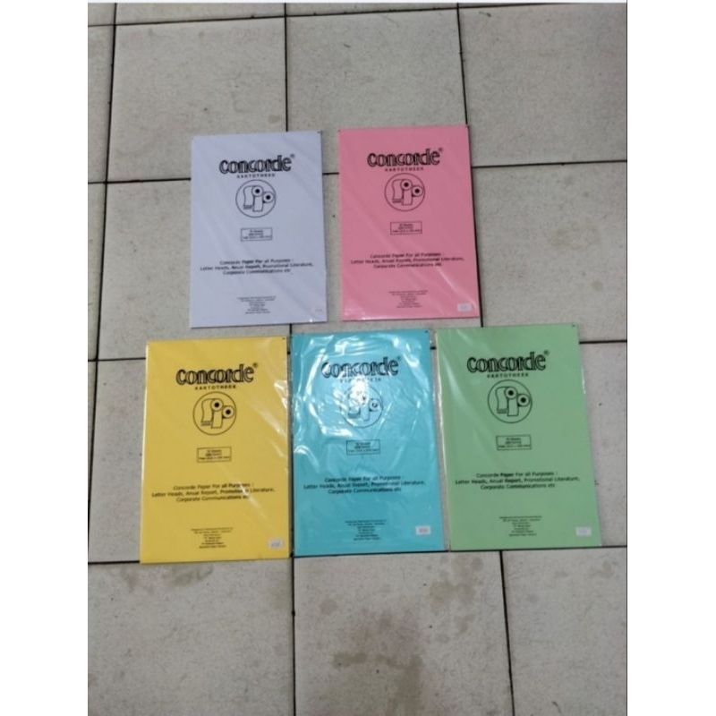 

Kertas Concorde uk Folio 200 gram - Pack isi 10 Sheets.