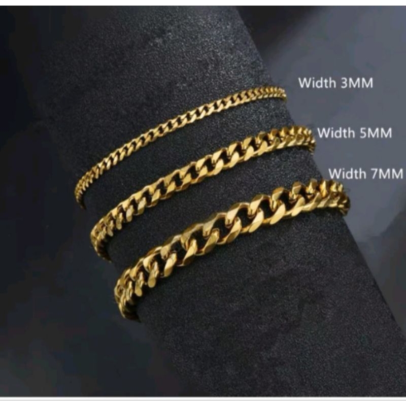 gelang titanium cowok anti karat