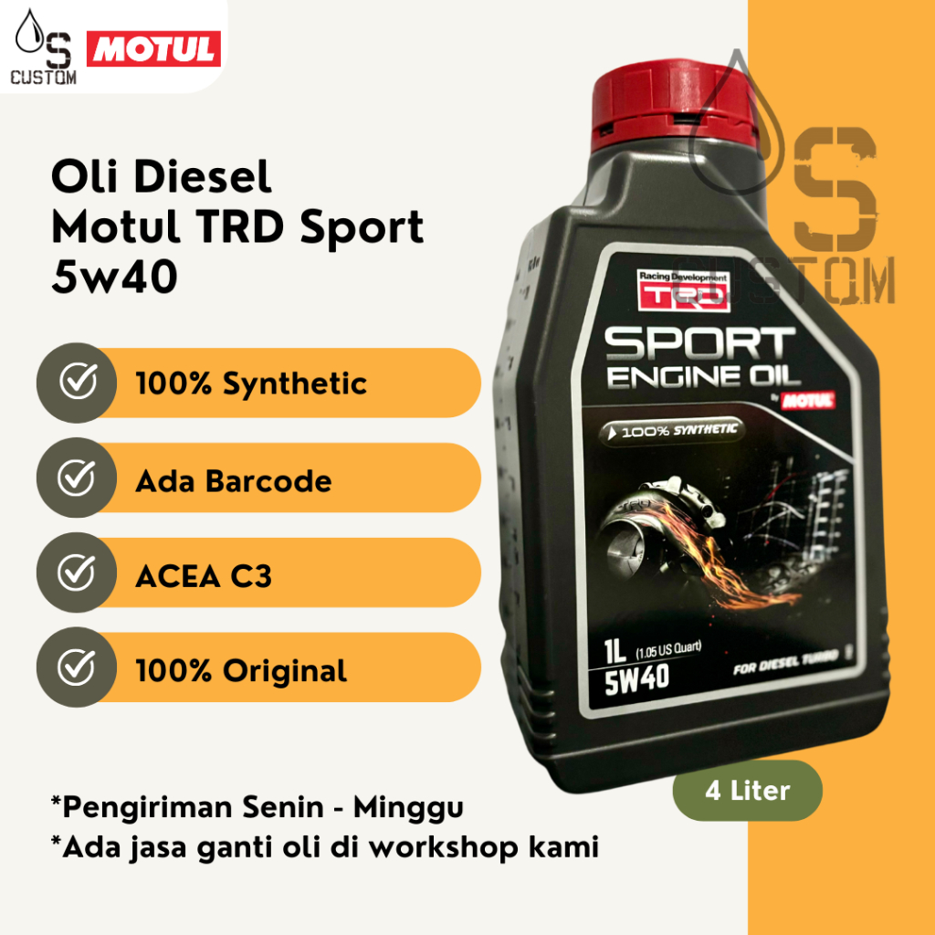 Oli Diesel Motul TRD 5W40 Turbo Diesel 1L 5w-40