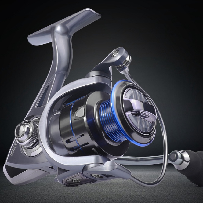 LANGSUNG KIRIM OuJiaNi Reel LE16 Fishing Reel Dark blue 521 High Speed 8kg Max Drag For Reel Fishing