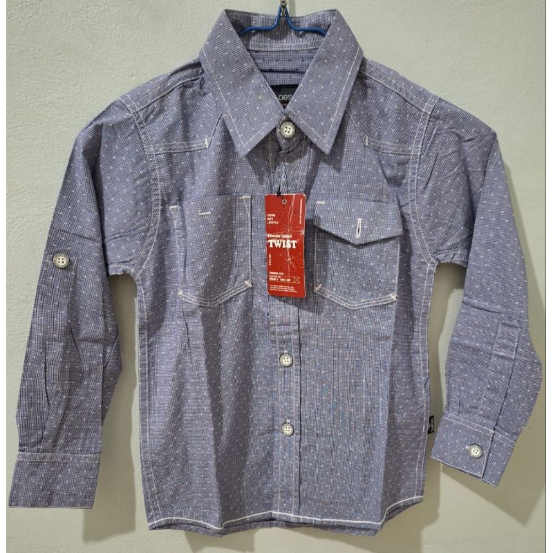kemeja twist kids size 4