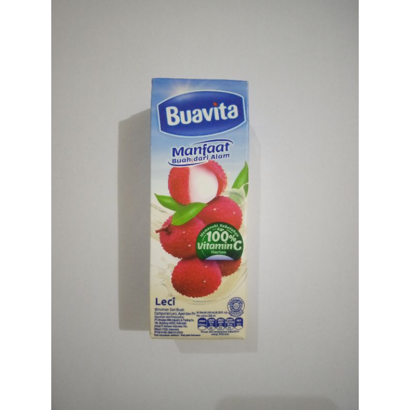 

minuman sari buah leci buavita 250ml