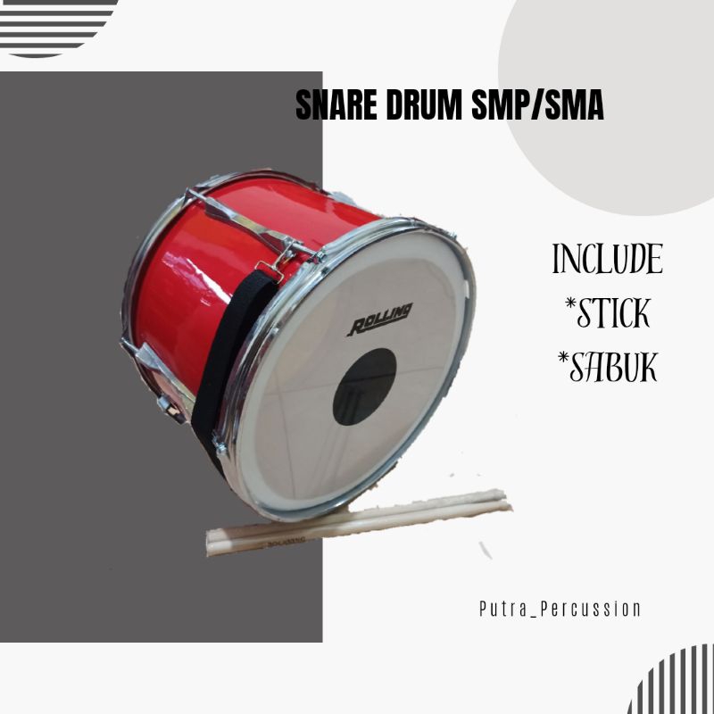 Snare/Tenor Drum Lokal, SD SMP SMA uk 12inc 14inc