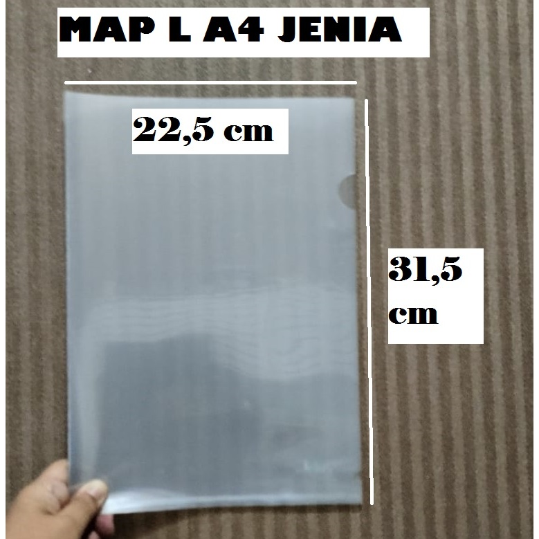 

Map L A4 Jenia/Map L A4 Murah/Map Plastik Transparan