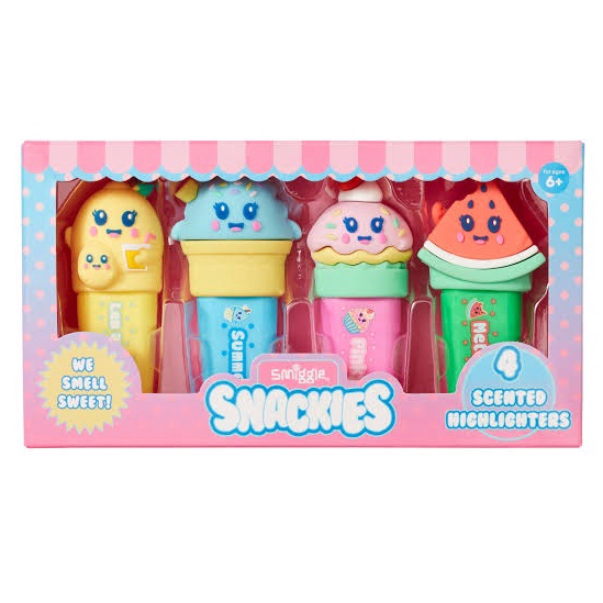 

Smiggle Snackies Hey Scented Highlighters Marker KODE S4L9