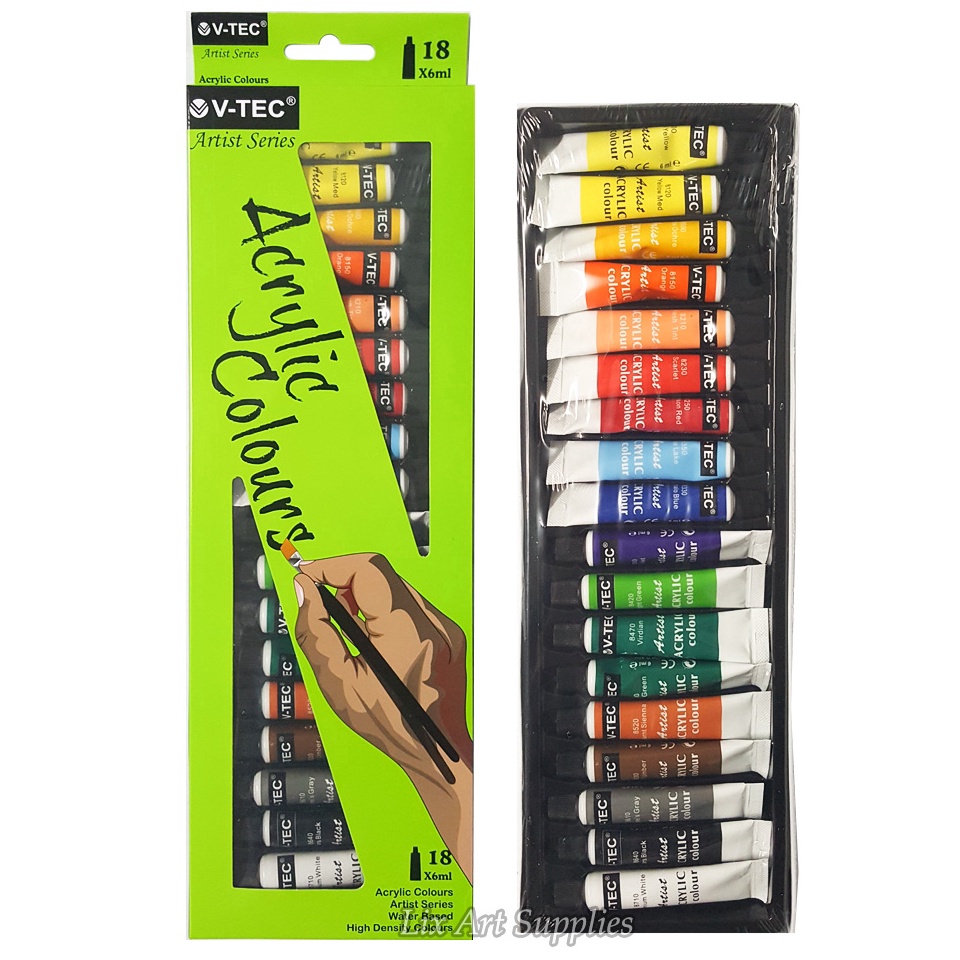 

VTec Acrylic Color Set 18 618A Cat Akrilik Cat Akrilik Set 18x6ml KODE E6A9