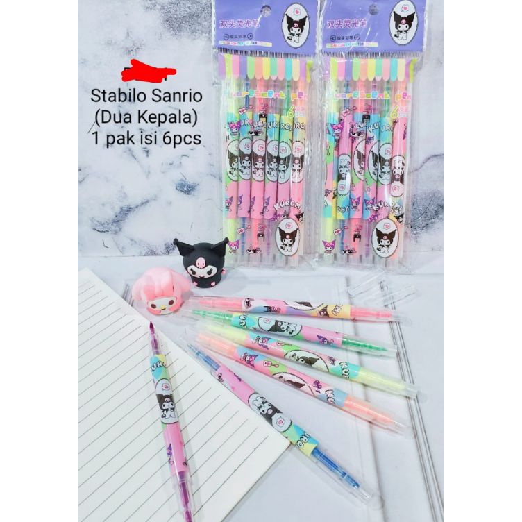 

stabilo pen Sanrio unicorn astronot highlighter KODE W7S3