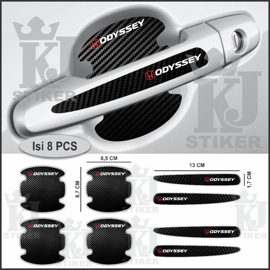 Stiker Mobil Stiker Pelindung Handle Pintu Mobil ODYSSEY