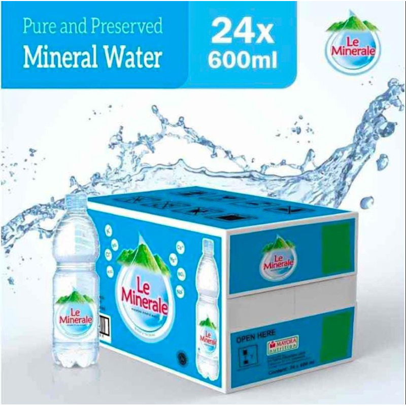 

AIR MINUM LE MINERALE 600 ML - 1 KARTON (24 BOTOL)