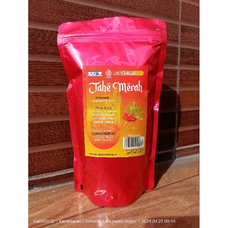 

Jahe Merah instan Hj.Fadillah kemasan 500gram