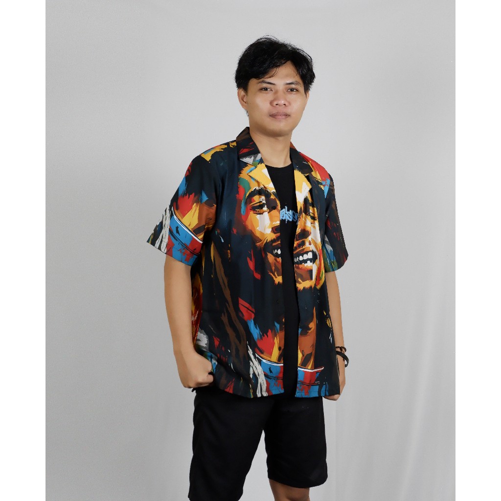 Kemeja Full Print BOB MARLEY 1