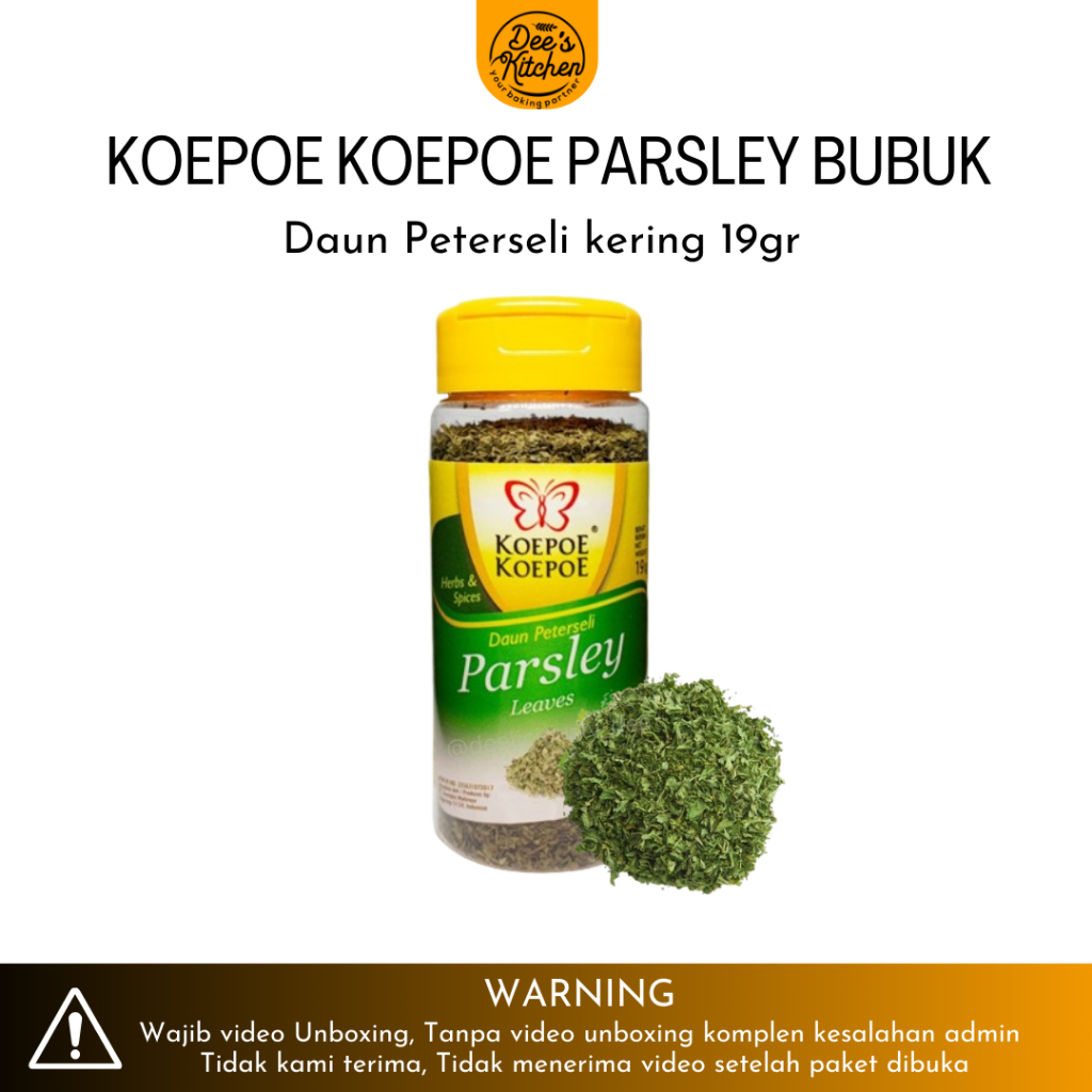 

Koepeo-Koepoe Dried Parsley Leaves Daun Peterseli parsley bubuk 19gr