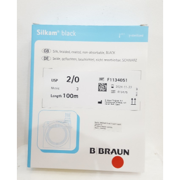 Benang Silkam Black Bbraun. Benang Silk Black B Braun. - Usp 2/0