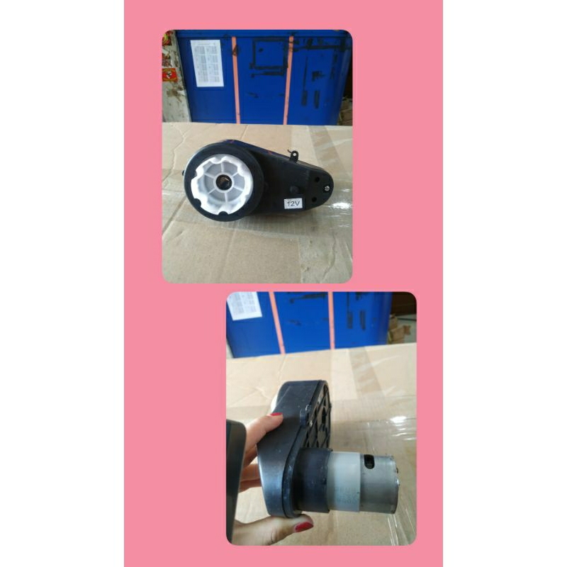 Gearbox Penggerak Motor & mobil aki cas anak 12Volt RPM 9000