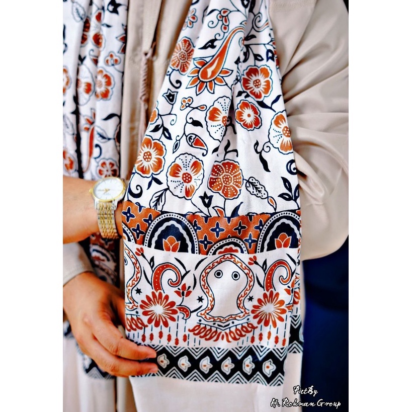 ART M39X Sorban Habib Bahar Bahan Rayon Goyor Motif Batik Terompah Surban Santri Pondok Pesantren Ri