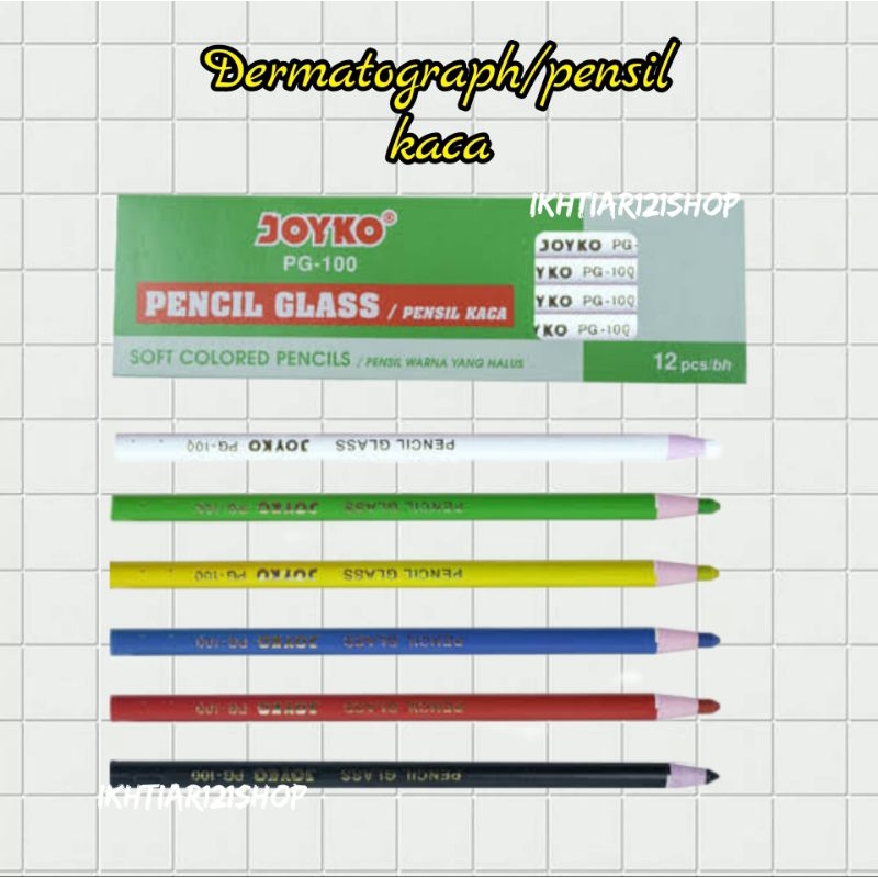 

Pensil Kaca Dermatograph/Pencil Glass Joyko PG-100 satuan per pcs ecer