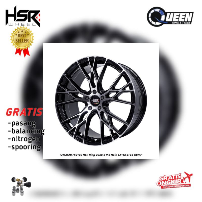 VELG RACING R20 HSR OMACHI PCD 5X112 UNTUK MOBIL MERCEDES BENZ