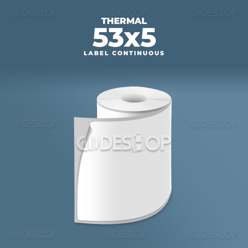 

Sticker Thermal 58mmx5m 58x3 / 53 x 5 mm Untuk Printer Bluetooth 58mm