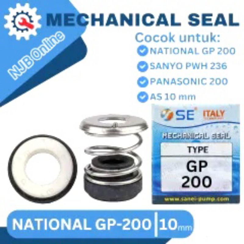 SIL POMPA AIR NATIONAL / PANSONIC GP-200 MECHANICAL SEAL GP 200