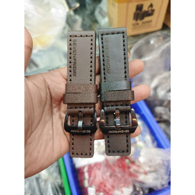 Tali Kulit Jam Tangan Seven Friday 28Mm Original