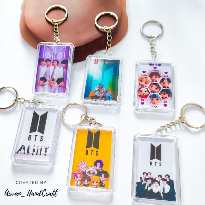 Gantungan Kunci Akrilik BTS // Ganci BTS // Gantungan Kunci K-POP BTS