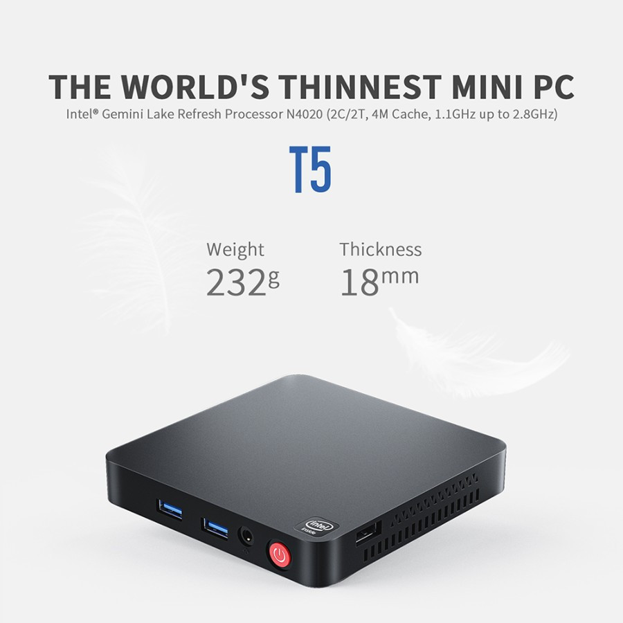 mini pc beelink intel celeron n4020 4/64 dual hdmi windows mini pc T5