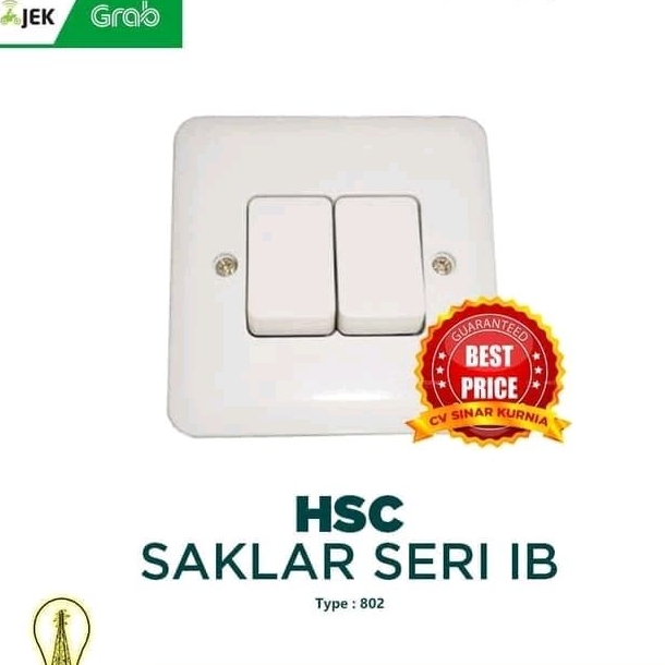 Saklar HSC 802 Seri IB Warna Cream