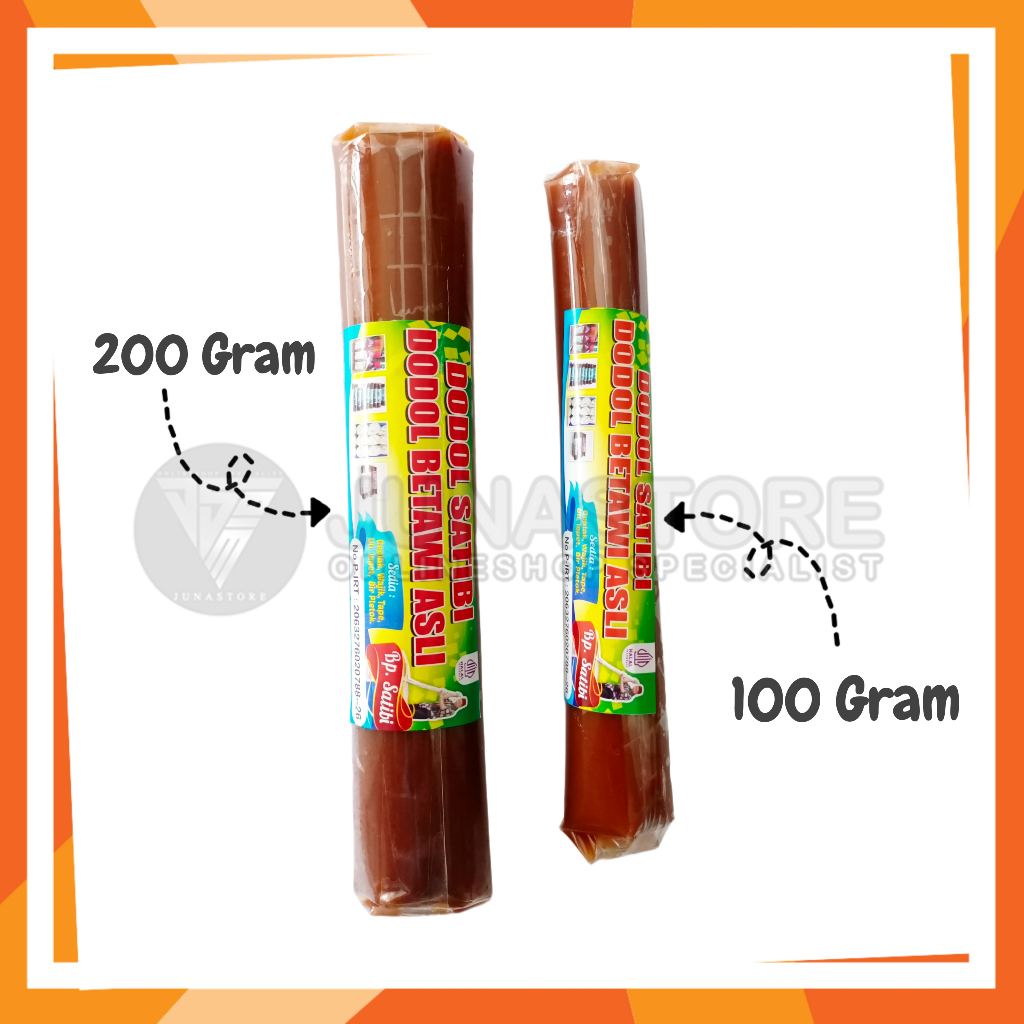 

Dodol Betawi Asli Bp. Satibi 100 Gram & 200 Gram