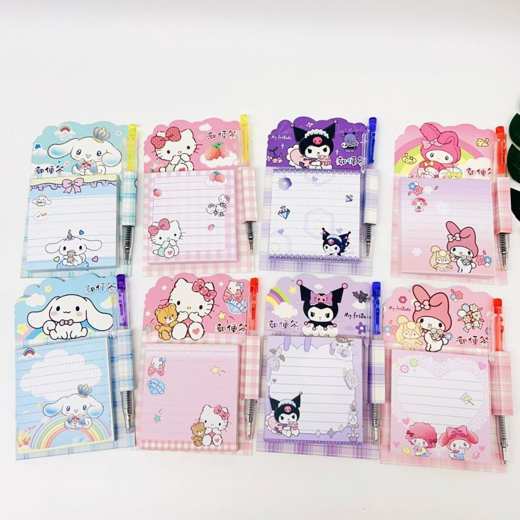 

SL88 - SANRIO Memo Mini + Pen Lucu Q101 / Buku Memo Kecil SANRIO