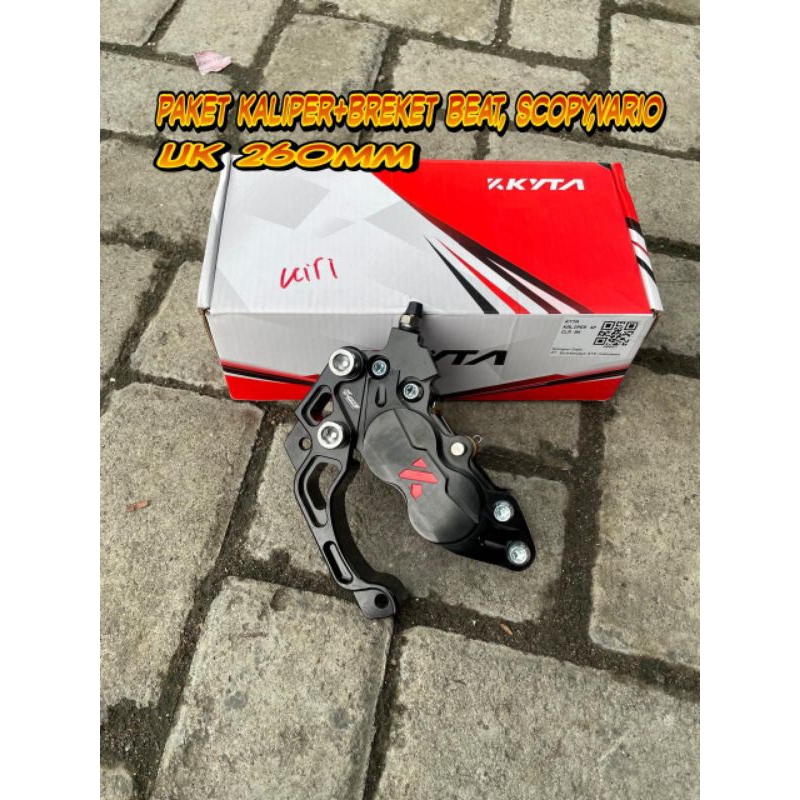 Paket kaliper Ktc fre breket beat scopy vario ukuran disc 260mm / Kaliper ktc matic beat/scopy/vario