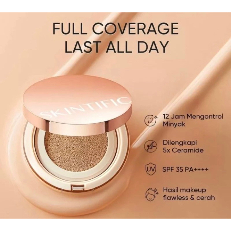 

SKINTIFIC Cover All Perfect Cushion UV SPF 35 PA++++ 24H Long-lasting High Coverage Poreless&Flawless Foundation Flawless BB Cushion CC Cushion Makeup
