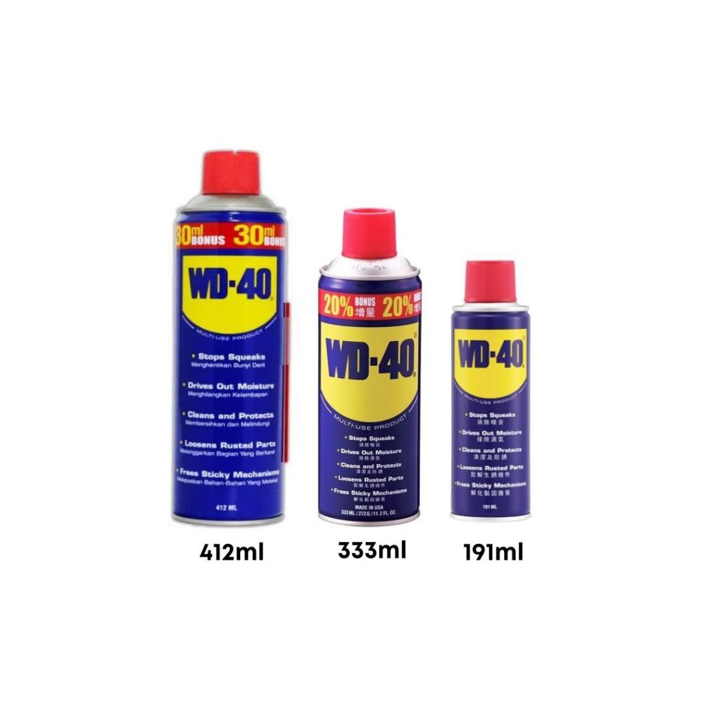 WD 40 Pelumas Anti Karat/ WD40 Pelumas Multifungsi / Pelumas Bahan Besi