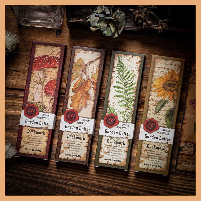

Pembatas Buku Bookmark Aesthetic Vintage Flower Collection Edition
