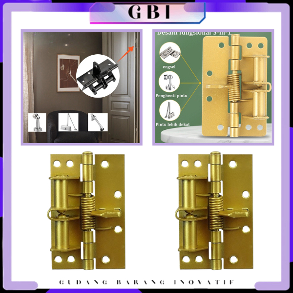 GBI Engsel Tutup Spring Door Closer untuk Layer Pintu Kabinet Rumah Pagar Kayu Penutup Pintu Otomati