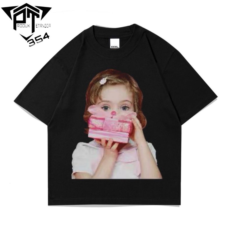 KAOS BAJU ADLV GIRLS PHOTO PINK - TSHIRT OVERSIZE ACME DE LA VI3 - hitam PRIA WANITA DEWASA