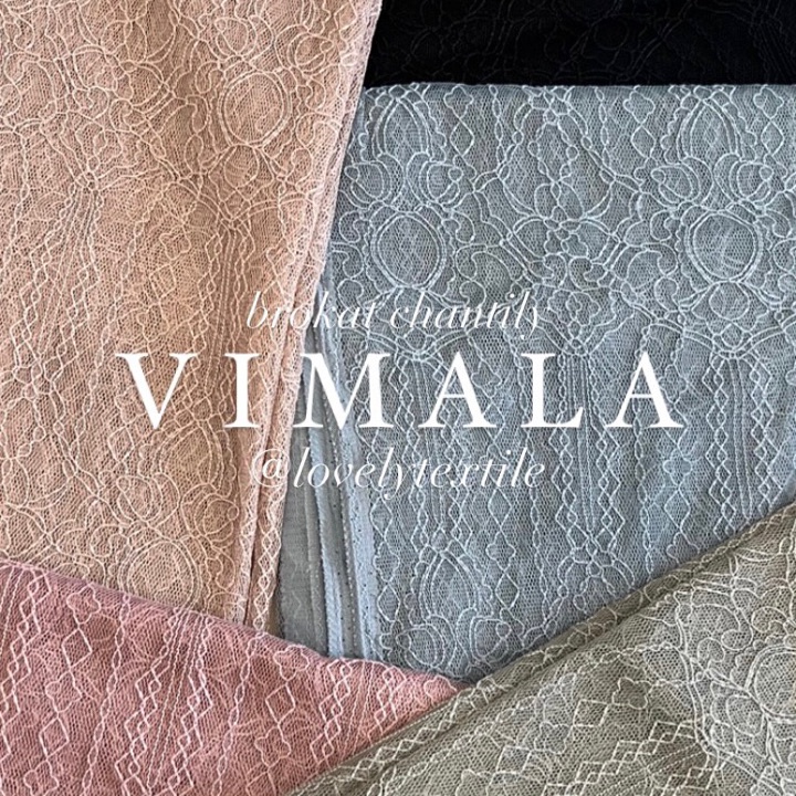GROSIR Kain Brokat Meteran Brukat Chantily Vimala