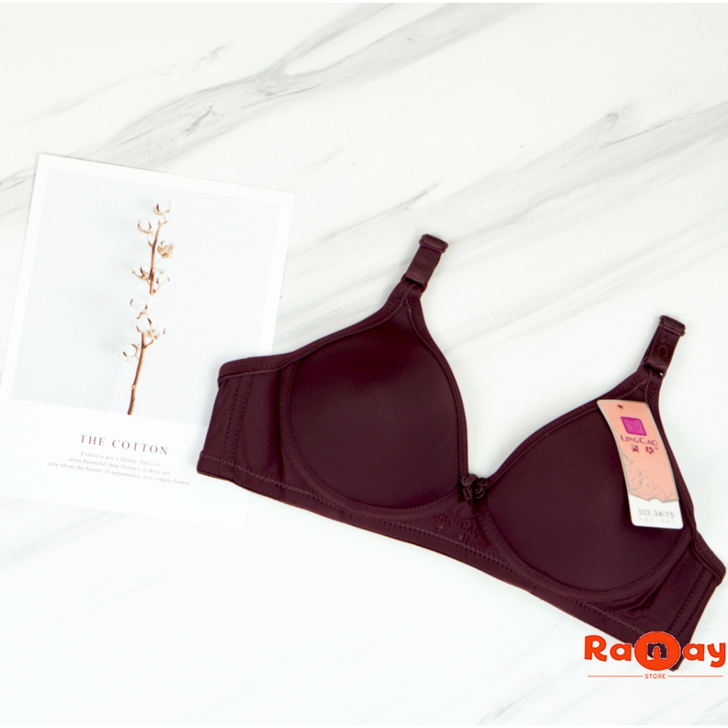 BH BRA LINGCAO A5 KAIT 2 ORIGINAL BH PEREMPUAN CUP A TANPA KAWAT PUSH UP BRA 34 - 36 - 38 - 40