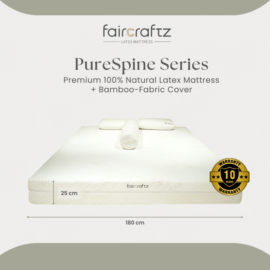 Faircraftz Matras Natural Latex PureSpine Series - Matras Orthopedic