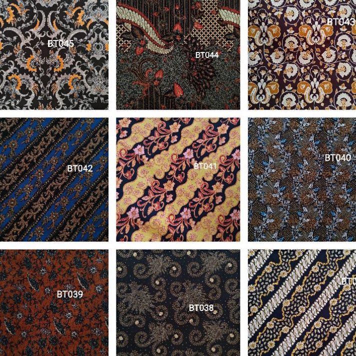 HOT 5 motif kain batik printing halus lembut motif mewah harga per 5meter bahan batik happychild