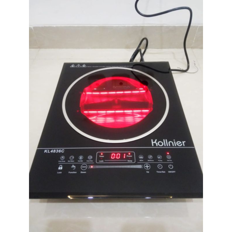 Kompor listrik halogen kollnier kondisi baru minus kardus