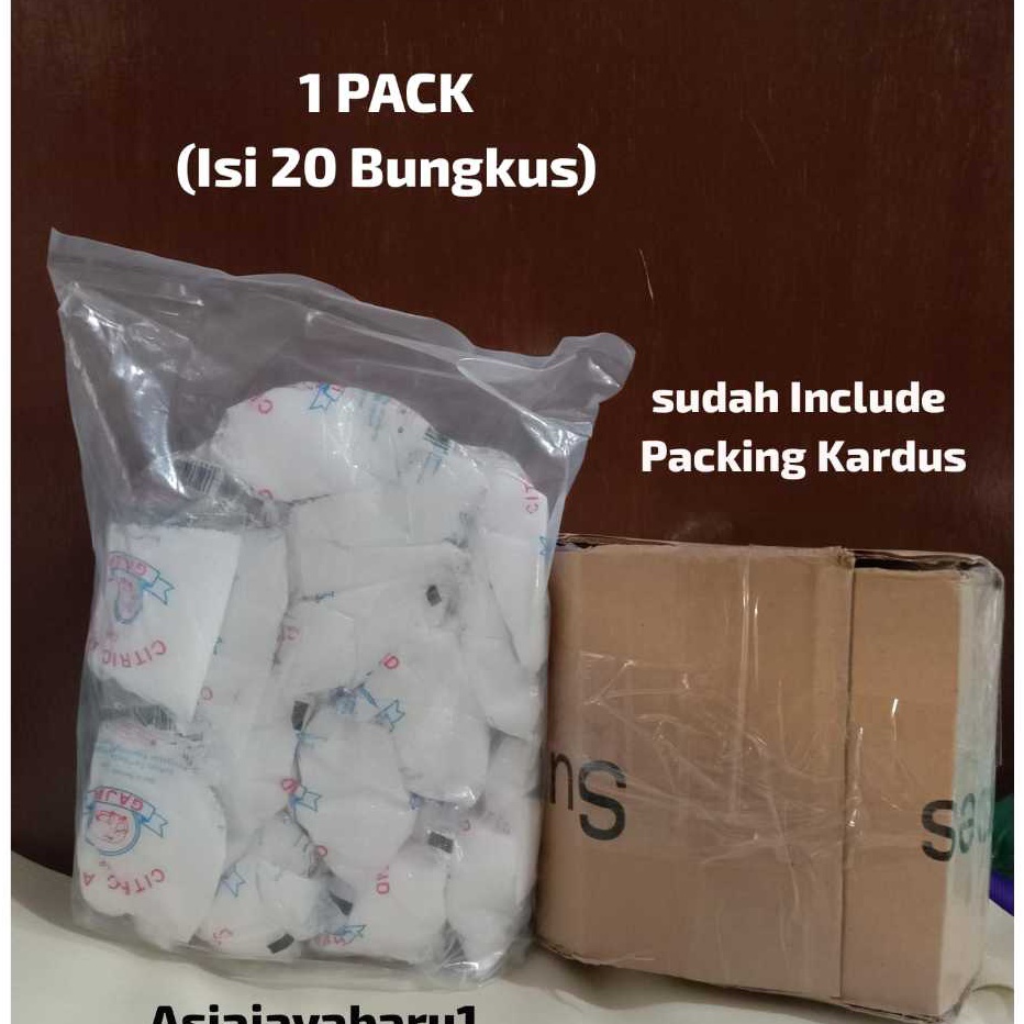 

Terlaku Citrun Cap Gajah 1pak isi 2bungkus 5 gr Citric Acid
