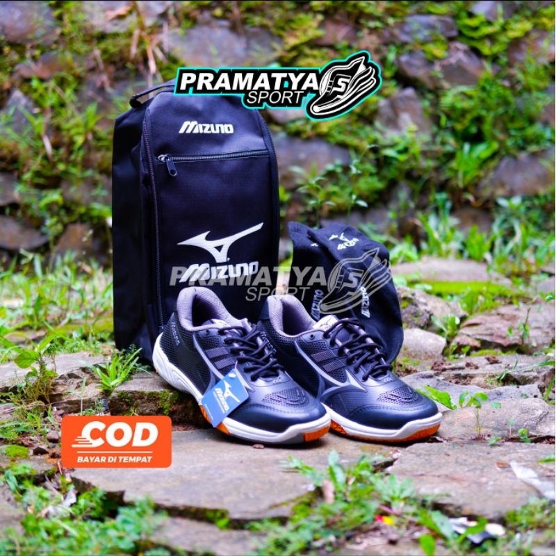 Terbaru Sepatu Voly Badminton Full Set Free Kaos Kaki/Tas Olahraga Mizuno/Kaos Kaki Olahraga Mizuno/