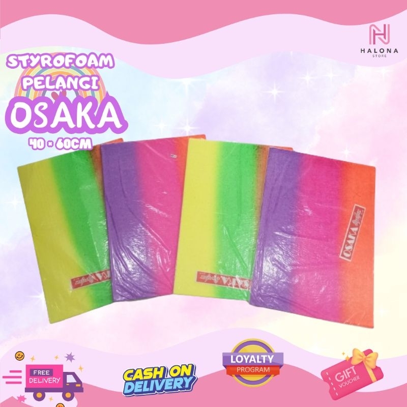 

Styrofoam Lembaran Warna Pelangi 40×60×1cm