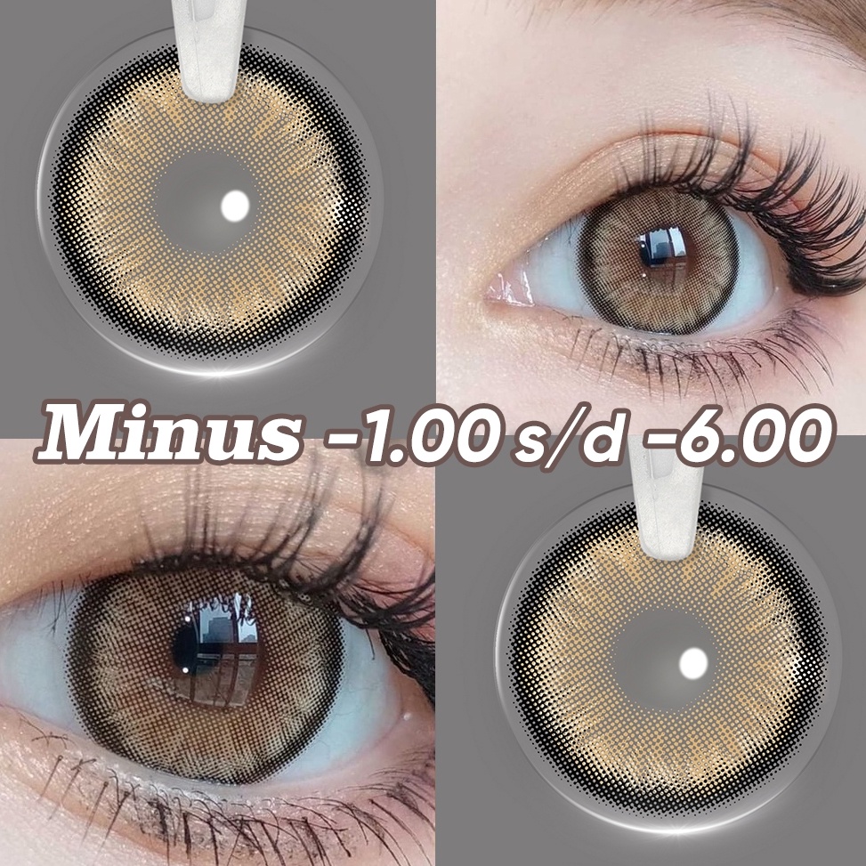 NEW STOCK CODMagister Softlens Minus 1 sd 6 Softlens Normal Soflen Gray Soflen Minus Diameter 14145M